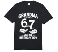 7 Años Cumpleaños Tenía 6 Ahora Soy 7 67 Meme Abuela Comfort Colors Adult Heavyweight T-Shirt