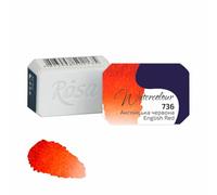 7 Artists Acuarela Granulada Rojo Inglés - 1/1 Pastilla Pintura Acuarela | Acuarelas Profesionales por Unidad | Pintar Acuarelas Adultos Profesional | Watercolor