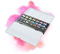 7 Artists Acuarelas Profesionales - 21 x Pastillas Set Acuarelas Moderno | Kit Acuarela Portatil en Caja Metalica | Pack Pintura Acuarela | Watercolor Set