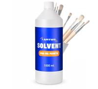 7 Artists Disolvente Pintura al Óleo 1000 ml - White Spirit Solvente de Bajo Olor como Diluyente y Limpiador Pinceles | Solvente, Thinner Diluyente y Medium para Óleo