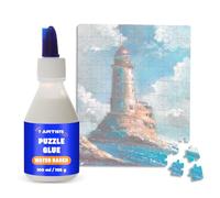 7 Artists Pegamento para Puzzle 100 ml - Cola Puzzle Transparente con Aplicador | Fijador Puzzle para Enmarcar Puzzles | Pegamento Puzzles Permanente para Puzzles de Cartón