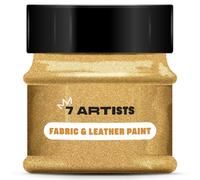 7 Artists Pintura Textil Dorada Glitter 50 ml Pintura para Tela | Pintura Textil Permanente y Lavable | Pintura Tela | Pintura para Ropa | Pintura para Cuero | Pintura Zapatillas | Pintura Cuero