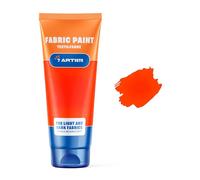7 Artists Pintura Textil Naranja Neon 60 ml - Pinturas para Tela y Cuero Permanente y Lavable | Pintura para Ropa, Zapatillas y Jeans | Pinturas Textiles para Tela | Fabric Paint Profesional