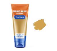 7 Artists Pintura Textil Pintura Para Tela Dorada 60 ml | Pintura Tela | Pinturas Para Telas Permanentes | Pintura Para Ropa | Pintura Textil Permanente y Lavable | Pintura De Tela