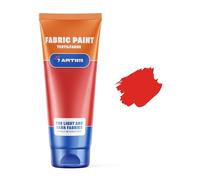 7 Artists Pintura Textil Pintura Para Tela Roja 60 ml | Pintura Tela | Pinturas Para Telas Permanentes | Pintura Para Ropa | Pintura Textil Permanente y Lavable | Pintura De Tela