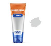 7 Artists Pintura Textil Plateada 60 ml - Pinturas para Tela y Cuero Permanente y Lavable | Pintura para Ropa, Zapatillas y Jeans | Pinturas Textiles para Tela | Fabric Paint Profesional