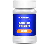 7 Artists Primer Acrilica Bianco 100 ml Imprimacion Lienzos Bianco | Gesso Acrilico | Gesso Blanco para Manualidades | Yeso para Lienzos | Acrylic Gesso | Gesso para Lienzo | Geso Pintura