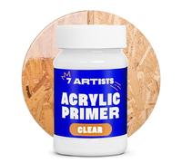 7 Artists Primer Imprimacion Transparente 100 ml - Gesso Acrilico Universal a Base de Agua para Lienzo, Madera y Papel | Primer para Pintura Acrilica, Oleo y Manualidades | Acrylic Gesso Artístico