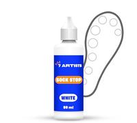 7 Artists Sock Stop Pintura Textil Blanca 80 ml - Pintura Textil Permanente y Lavable para Antideslizante Calcetines | Pintura Tela para Grip Socks, Pilates Socks, Yoga Socks