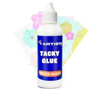 7 Artists Tacky Glue 80 ml - Cola Blanca Scrapbooking Transparente para Papel, Madera, Tela, Cartón & Más | Pegamento Manualidades con Secado Rápido & Fuerte Adhesión | Ideal para DIY