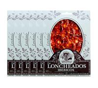 7 BELLOTAS Chorizo Ibérico de Bellota | Chorizo de Bellota 100% raza Ibérica Pata Negra | Chorizo de Salamanca (Loncheado Blíster 6X80gr.)