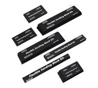 7 bloques de lijado de EVA compatibles con métodos de lijado húmedo y seco, adecuados para carpintería y proyectos de renovación de carrocería de automóviles (17 piezas)