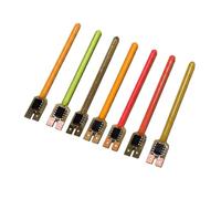 7 bombillas LED de filamento, filamento flexible de 40/59/70mm, 7 colores, efecto de luz dinámica, usado para iluminación LED de lámparas retro, bombillas decorativas caseras (59mm-2ª marcha/rosa)