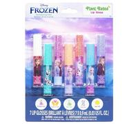 7 brillos de labios de origen vegetal, primer set de maquillaje para niñas, ideal para fiestas, pijamadas y como regalo de cumpleaños, para mayores de 3 años, de Townley Girl (Disney Frozen)