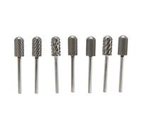 7 brocas de metal duro para uñas, de acero de tungsteno, con caja de almacenamiento, profesionales portátiles, versátiles, para artistas de uñas principiantes