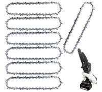 7 cadenas de sierra de 6 pulgadas, 37 TG, mini motosierra, cadena de repuesto, mini motosierras, compatible con todas las cadenas de sierra de 6 pulgadas, para árboles de jardín, agricultura, corte de