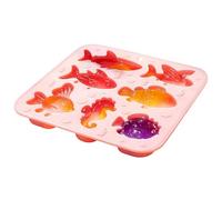 7-Cavity Marine Fish Silicone Mold - Cake Candy Bakeware, Pink Silicone | Marine Life Shape Maker, Resin Artwork Crafting Tool, Beginner Professional Bakery, Kitchen Restaurant Supply, Flexible Ice T
