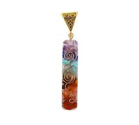 7 chakra energía colgante orgonita collar arco iris cristal colgante yoga pendulum amuleto collar de resina joyería para mujeres hombres-02 colgante