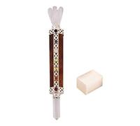7 Chakra Jaspe Rojo Ángel Varita Lápiz Curación Reiki Varitas de Cristal Generador de Energía Equilibrio de Piedra Feng Shui Curación Espiritual Regalo-Bendito Con cubo de selenita-Blessfull Healing