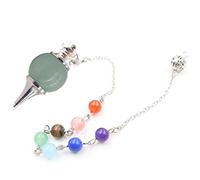 7 Chakra Natural Stone Crystal Pendant Pendulums for Men Women Yoga Jewelry Gift-P0010