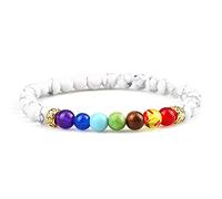 7 Chakra Reiki Prayer Beaded Bracelet Natural Lava Stone Yoga Elastic Bracelets&Bangles For Women Men Jewelry-Black Line_CHINA