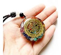 7 Chakras Cristales Piedras Orgone Colgante Energía Orgonita Hex Chakra Collar-C
