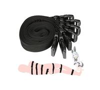 7 Cinturones De Fitness De Yoga Interior Multifuncionales Ajustables De Nylon Negro, Regalos Para Parejas - D35