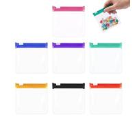 7 Color Reusable Waterproof Pill Pouch Set - Portable EVA Storagé Bags, Eco-Friendly Dispenser For Medicine, Candy, Stationery & Mini Accessories