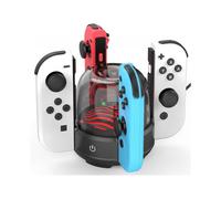 7 Colors LED Joy-Con Charging Station Compatible Switch/Switch OLED, Switch Controller Charger Dock Switch Joy-Con Charging Stand