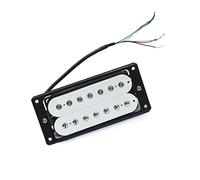 7 Cuerdas De Guitarra Eléctrica Blanca Humbucker Dual Coil Pickup Coil Spliting Pickup Guitar Parts Juego de Pastillas Guitarra (Color : 02_Bridge)