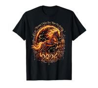 7º cumpleaños 67 Funny Fire Horse Zodiac 2026 Six Seven Camiseta