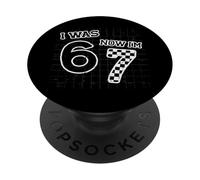 7º cumpleaños 67 Was Six Now Seven Funny Meme Niños Niñas Niños PopSockets PopGrip Adhesivo