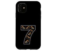 7º cumpleaños 7 años Digger Boys Excavadora Excavadora Carcasa para iPhone 11