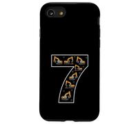 7º cumpleaños 7 años Digger Boys Excavadora Excavadora Carcasa para iPhone SE (2020) / 7/8