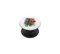 7º cumpleaños niño Ninja ladrillo Bloque Maestro Constructor 7 años niño PopSockets PopGrip Adhesivo