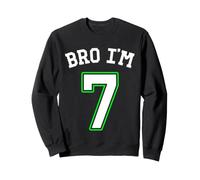 7º cumpleaños niños 7yo niñas Hermano Soy 7 Sudadera