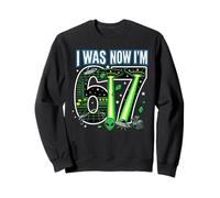 7º cumpleaños tenía 6 años Ahora Soy 7 Six Seven 67 Space Alien UFO Sudadera