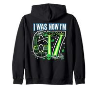 7º cumpleaños tenía 6 años Ahora Soy 7 Six Seven 67 Space Alien UFO Sudadera con Capucha