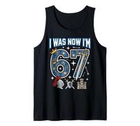 7º cumpleaños Tenía 6 años Ahora Tengo 7 Seis Siete 67 Knight Castle Camiseta sin Mangas