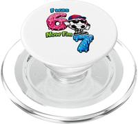 7º cumpleaños yo era 6 Ahora Soy 7 Six Seven 6 7 Niños Niño Fútbol PopSockets PopGrip para MagSafe