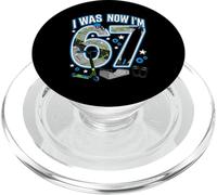7º Cumpleaños Yo tenía 6 años Ahora Soy 7 Six Seven 67 Scooter PopSockets PopGrip para MagSafe