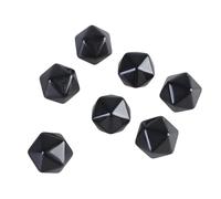 7 dados acrílicos de 20 mm con superficies lisas, redondos, 20 caras, dados poliédricos vacíos, juego de enseñanza demasiado acrílico con superficies alisadas
