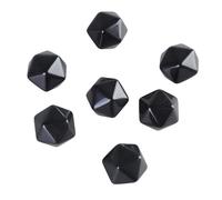 7 dados vacíos de 20 caras en blanco de 20 mm, acrílico, poliédrico, herramientas matemáticas, accesorios de juego de mesa, accesorios de juego de mesa vacíos fáciles de usar