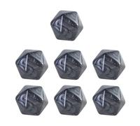 7 dados vacíos de 20 caras en blanco de 20 mm, acrílico, poliédrico, herramientas matemáticas, accesorios de juego de mesa, accesorios de juego de mesa vacíos fáciles de usar