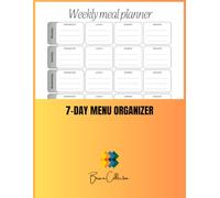 7-Day Menu Organizer: Track Daily Meals & Build Healthy Eating Habits