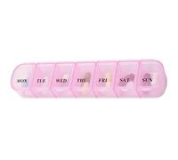 7 Day Pill Box, Easy Open Portable Cute Medicine Organizer, Storage Case For Supplements Pills,for Supplement Fish Oil Home School Camping Hiking Picnic Trip Outdoor Vacation