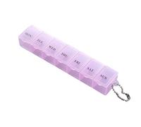 7 Day Pill Box - Weekly Medication Organizer for Pills | Compact Container with Separate Compartments, Portable Travel Friendly Pill Case for Home or 5.91x1.18x0.79 in