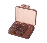7-Day Pill Organizer, Portable Weekly Medicine Case, Large Compartments