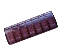 7 días Pill Box -PILL CASE Organizer 7 días -tapa transparente caja de setas portátil a prueba de polvo, Pillminder, Descuento de tubo farmacéutico en tabletas/aceite de pescado/suplemento dietético