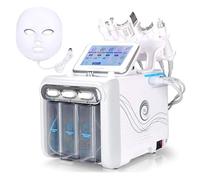 7 en 1 de oxígeno en Agua Machine con la máscara LED Cuidado de la Piel Facial de Limpieza Profunda Exfoliante Hydro La dermoabrasión Jet Peel pequeño Dispositivo Burbuja